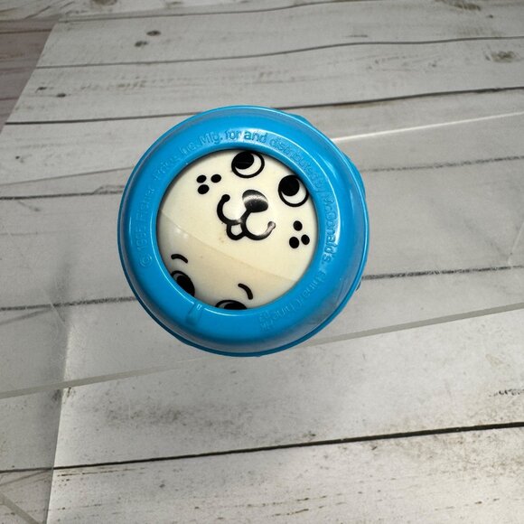 1996 McDonald’s Fisher Price Puppy Roly Poly Toy Blue Heart Design Vintage - Picture 5 of 5